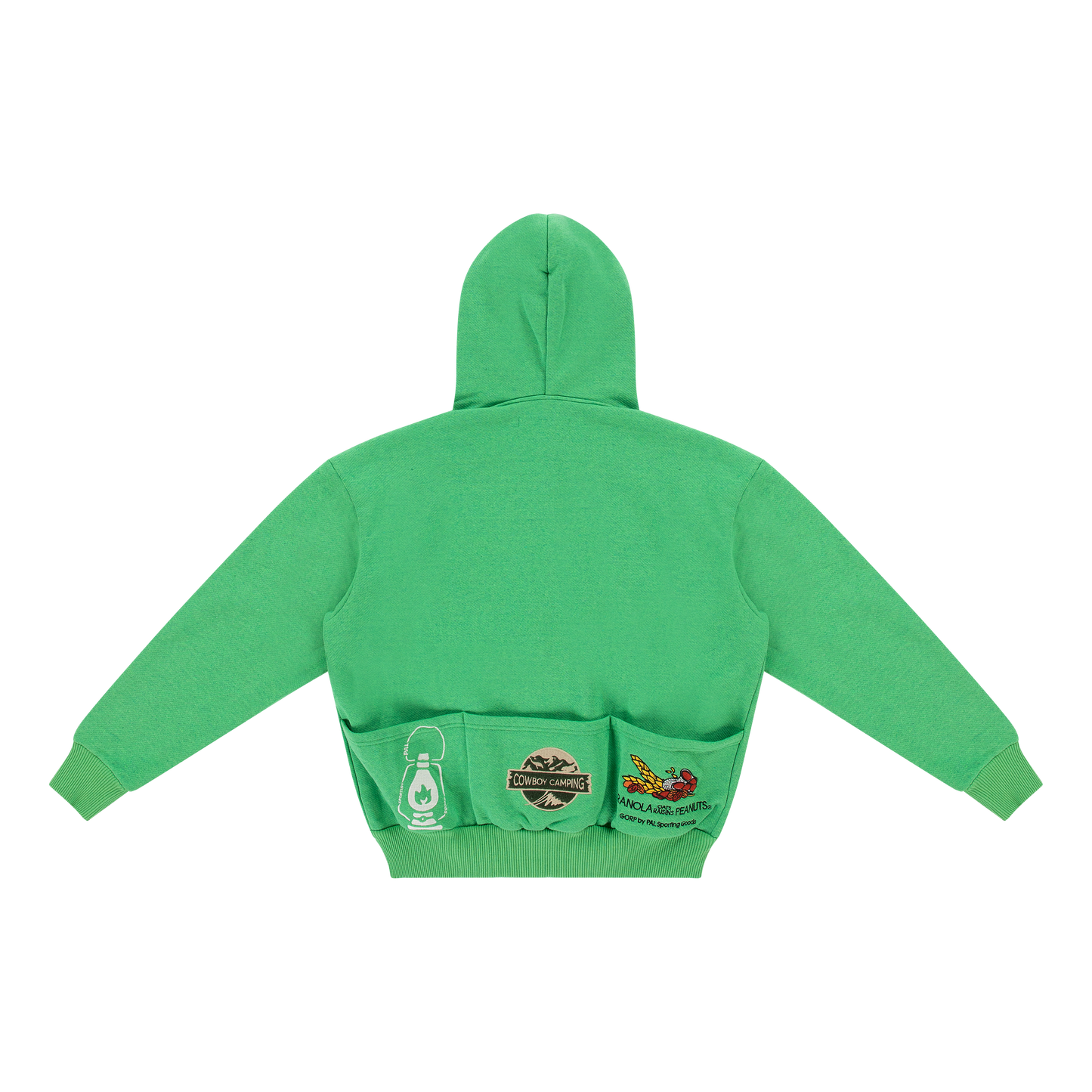 Fast Packing Multi Pocket Zip Hoodie Green