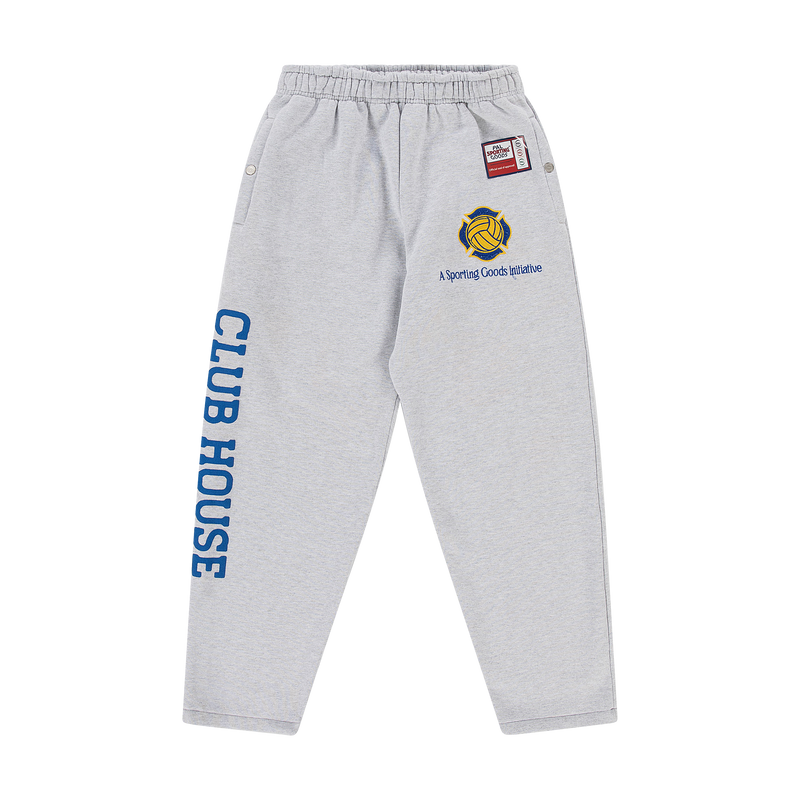 Wet Pass No Cuff Sweatpants Light Gray Marl