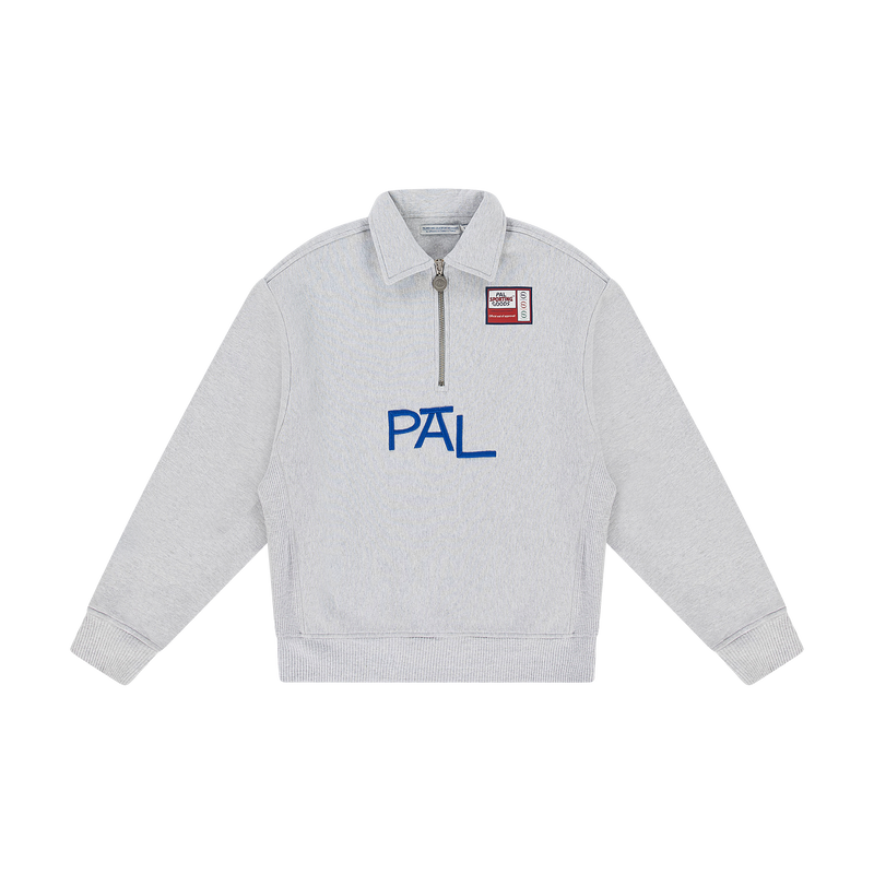 Wet Pass Half Zip Light Gray Marl