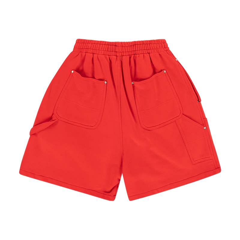 River Rats Double Knee Shorts Fiery Red